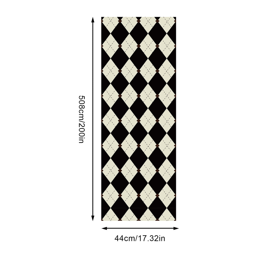Papier Peint Autocollant à Motif Quadrillé Murgall Union 44x508cm 1 Rouleau