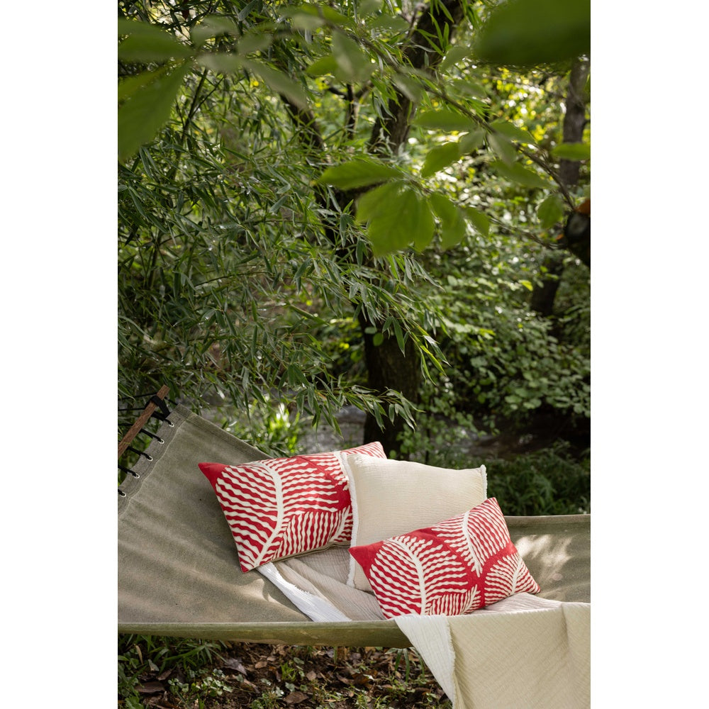 Vivaraise FLORA HOUSSE DE COUSSIN BRODE PAPAYE