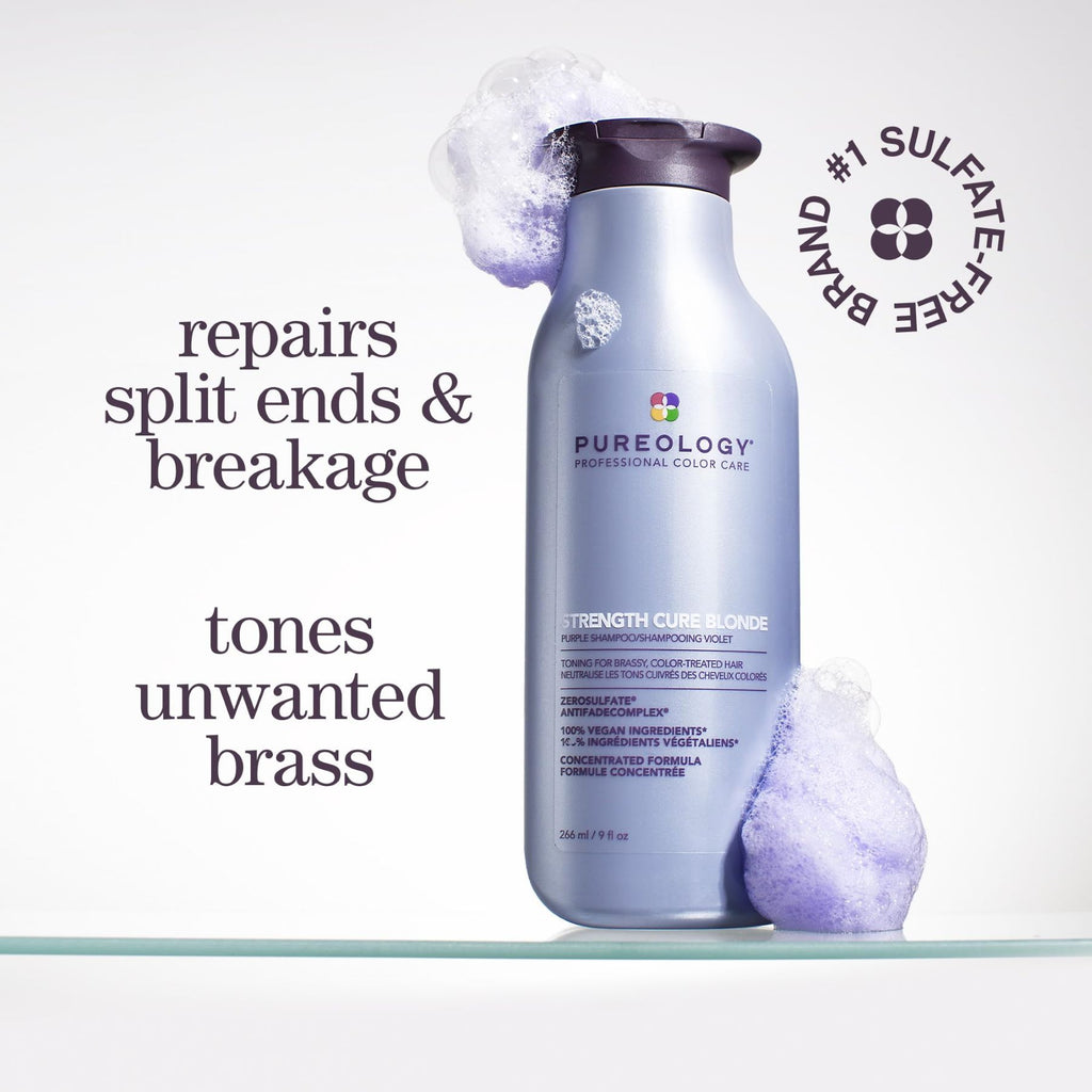 PUREOLOGY Shampooing soin fortifiant blond parfait, 50 ml