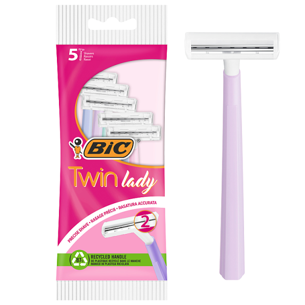 BIC Twin Lady Rasoirs - 5 pièces