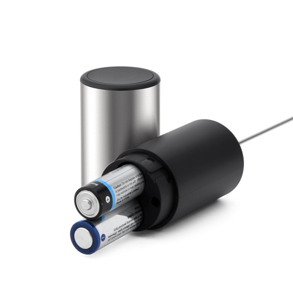 KitchenCook KFOAM Mousseur à lait électrique à piles avec fouet en acier inoxydable 304 et support