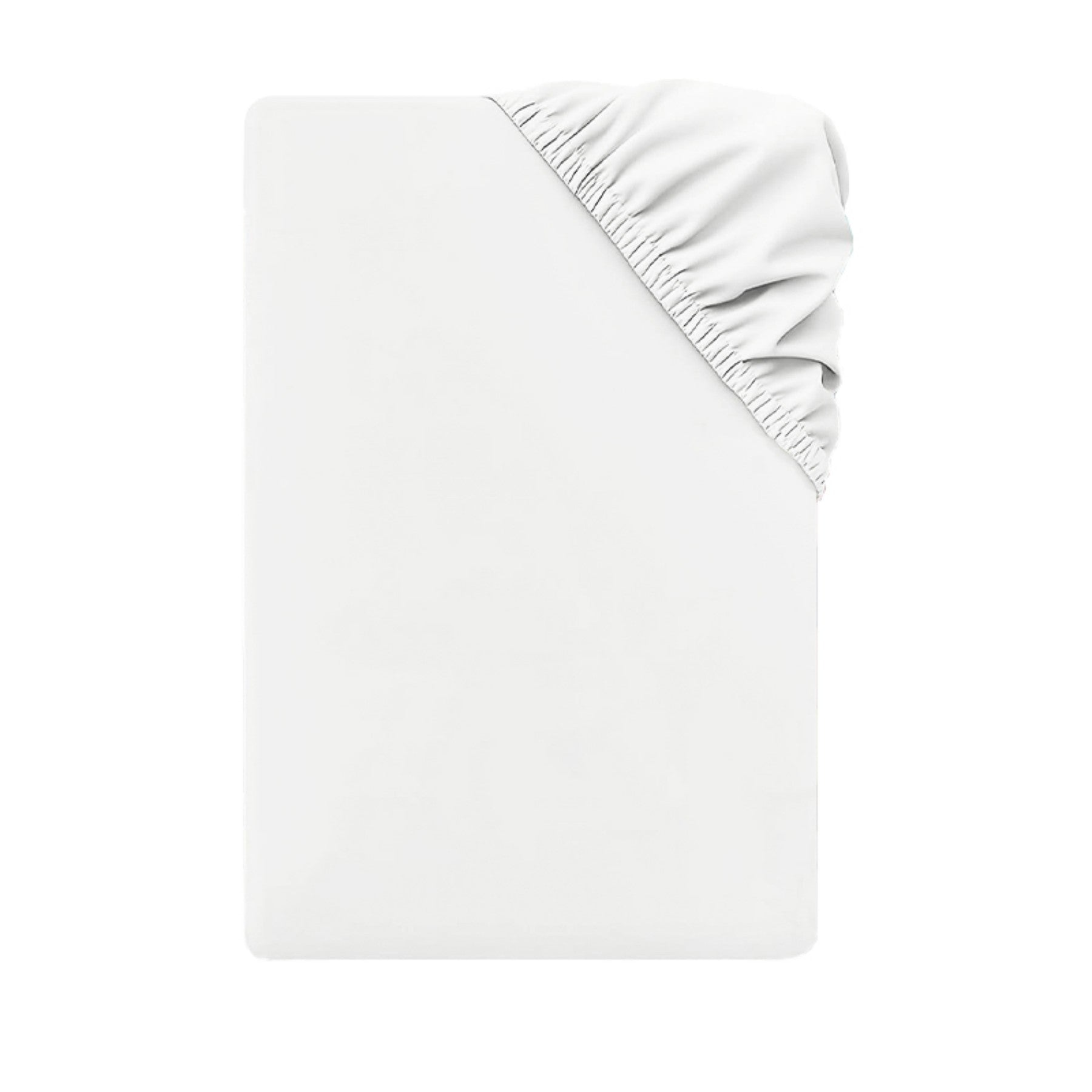 LEBONSOIR Drap-housse 160 x 200 cm, bonnet profond 30 cm / 12 po, microfibre douce, élastique anti-déboîtement, 1 drap-housse uniquement, Blanc