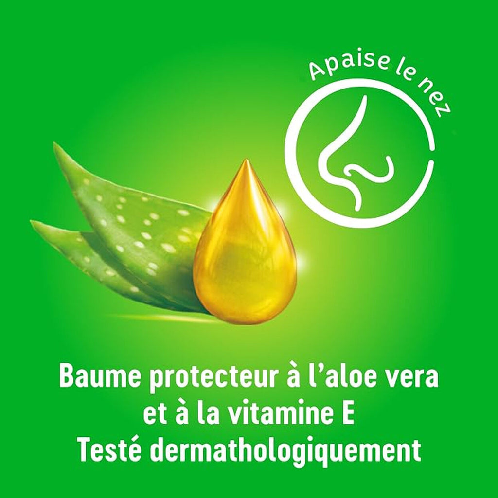 KLEENEX Balsam Mouchoirs en Papier Formule Baume à l'Aloe Vera, 2 Paquets de Poche (2 Paquets de 1)