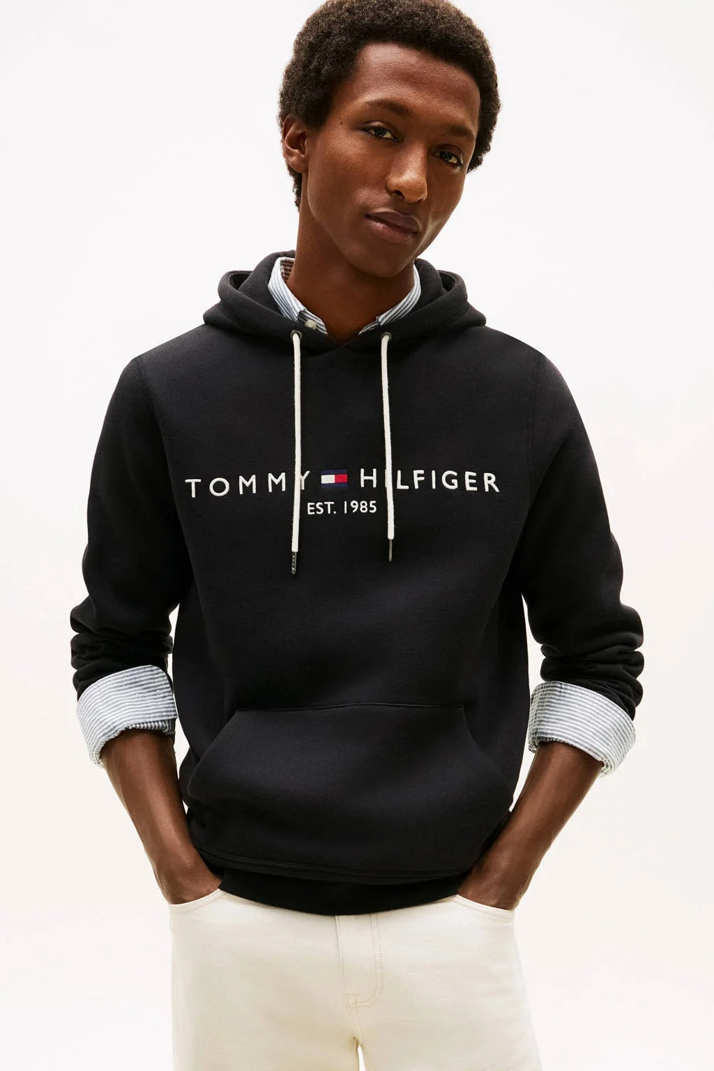 TOMMY HILFIGER Sweat à capuche Core Logo Noir S