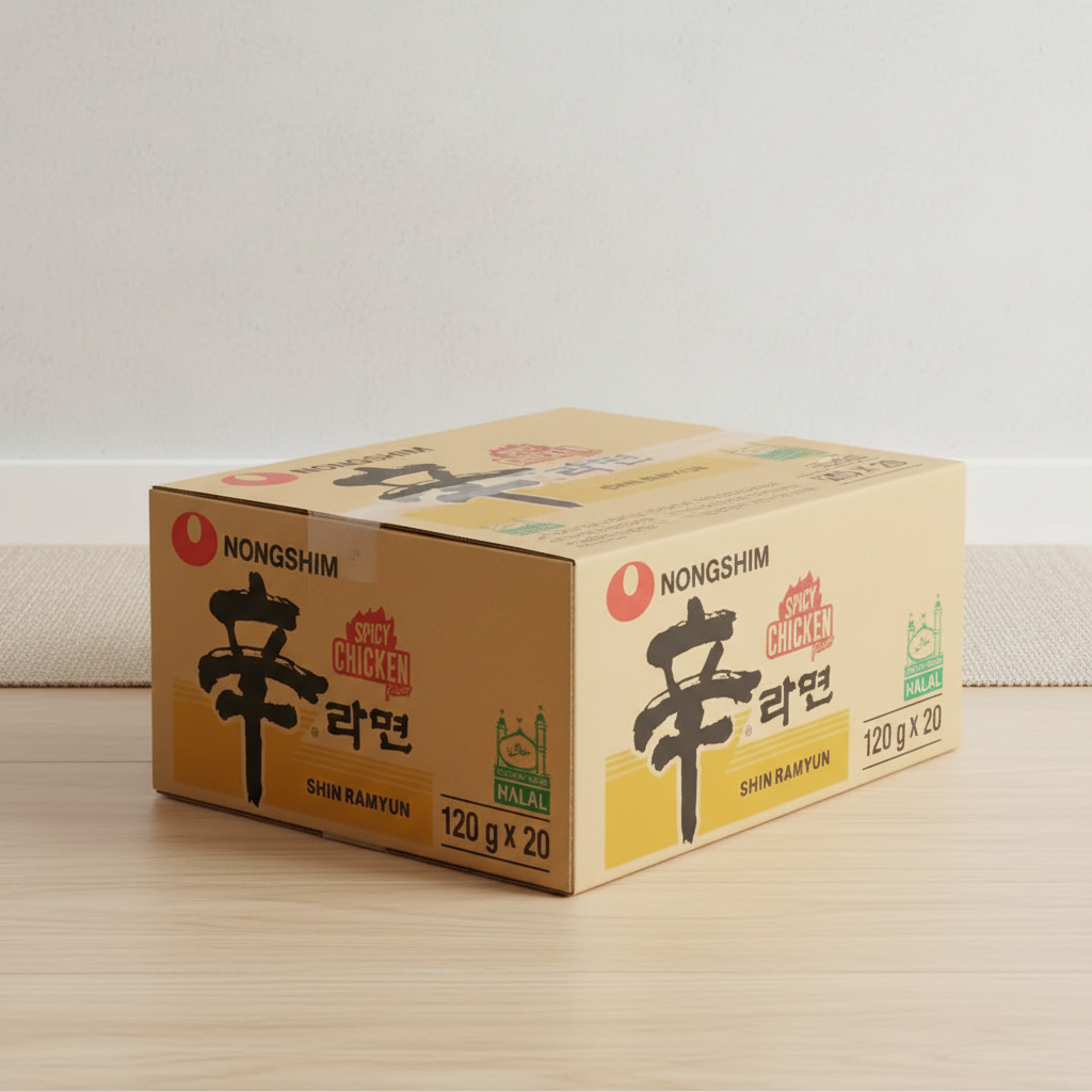 Nongshim Shin Ramyun Nouilles Instantanées Saveur Poulet Épicé - 20 x 120 g