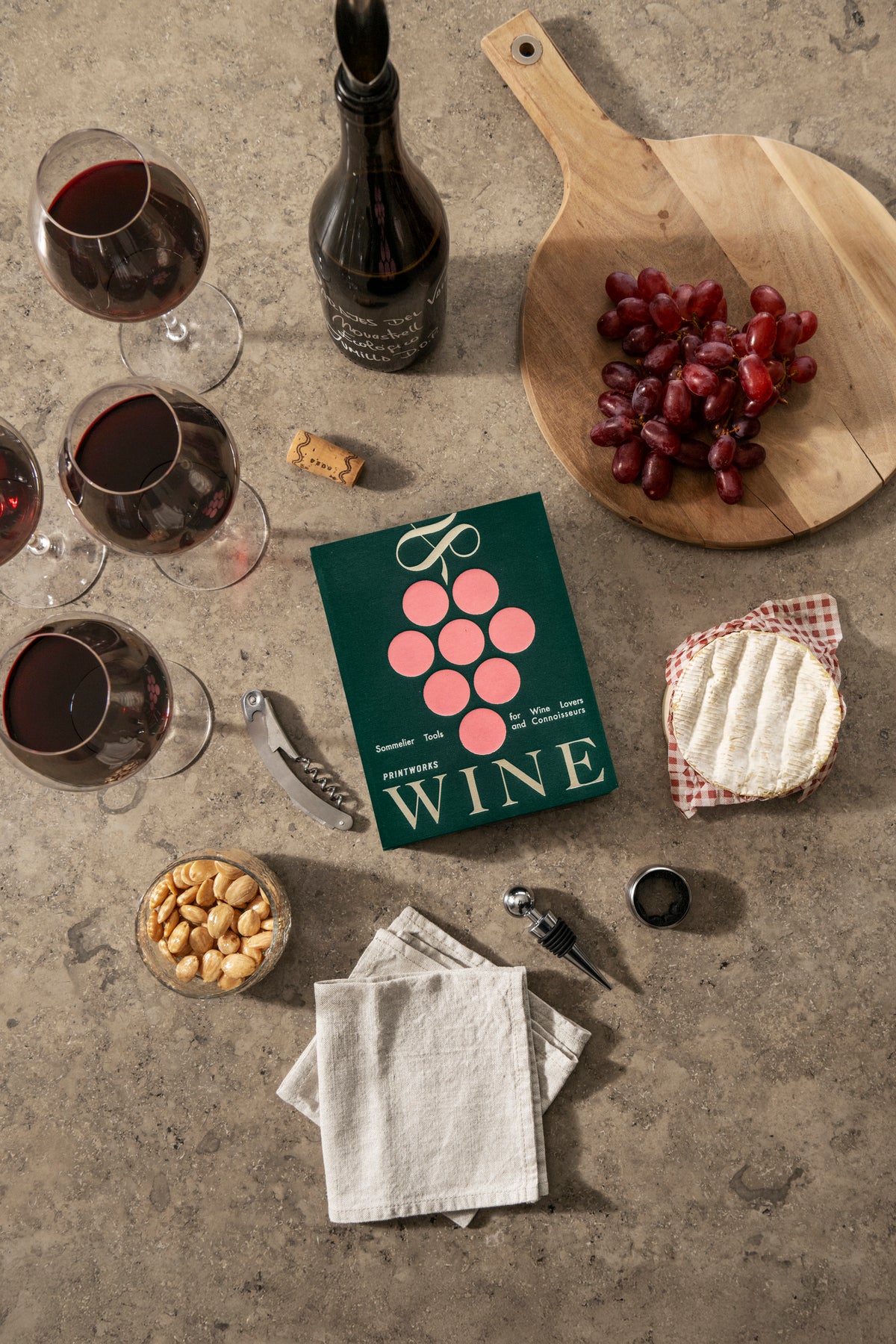 PRINTWORKS Ustensiles pour vin - Vert