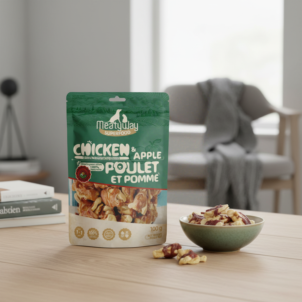 MeatyWay Poulet et pomme 100 g