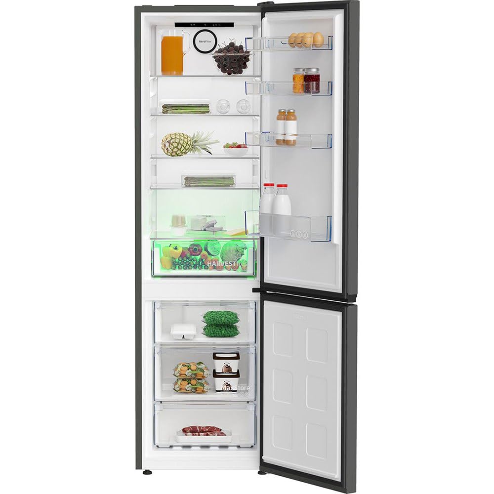 BEKO B5RCNE406HG Réfrigérateur-congélateur combiné pose libre - 355 L - Total No Frost - Gris - Classe C