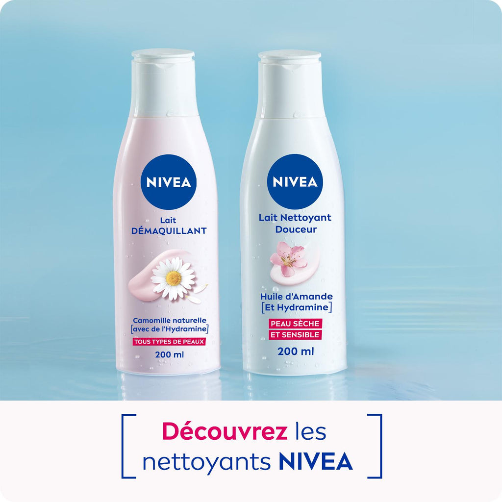 NIVEA Essentiels Lait Démaquillant Douceur Peaux Sèches 200 ml