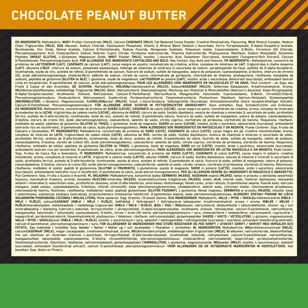 Optimum Nutrition Gold Standard 100 % Caséine en Poudre, Cookies & Cream 924 g (28 Portions)