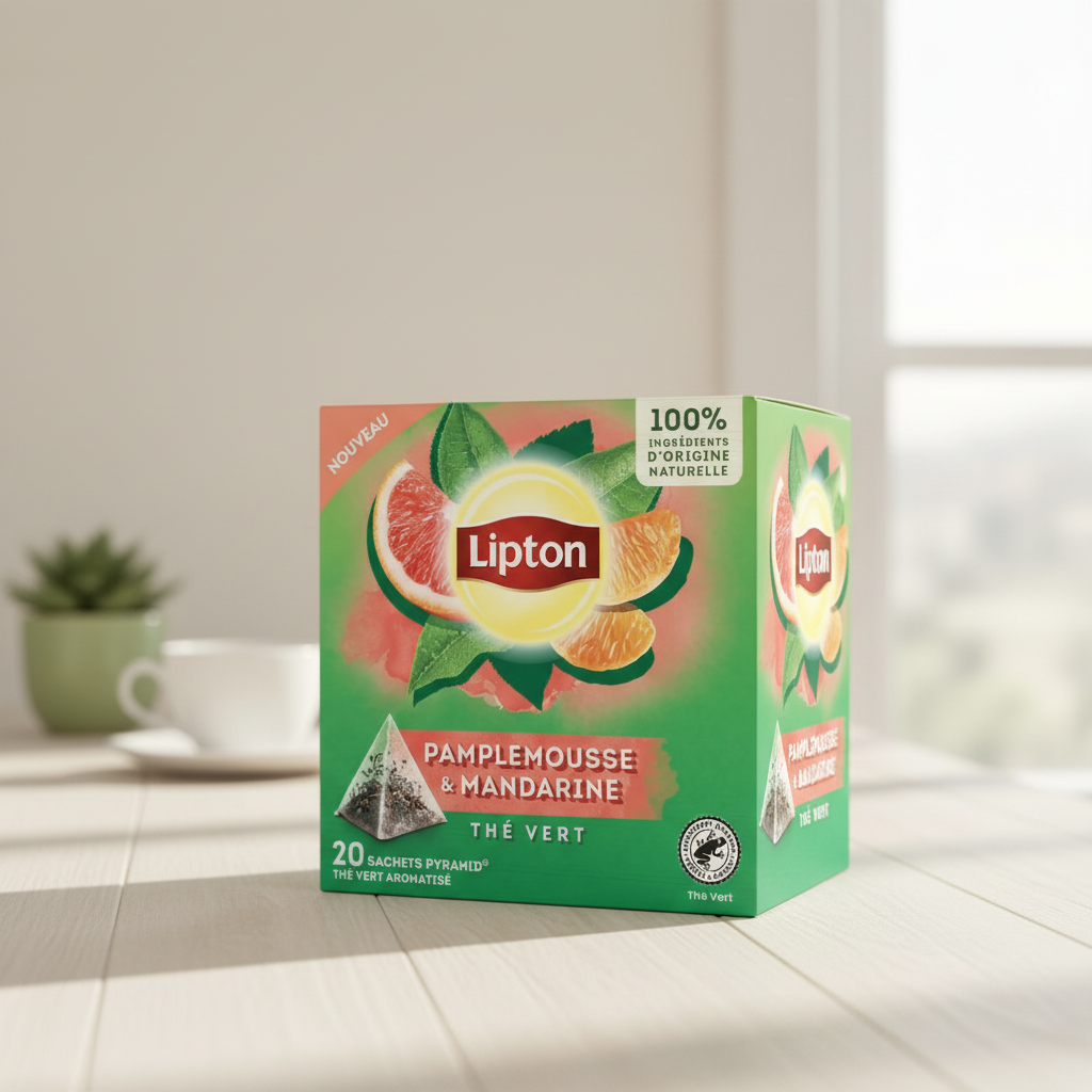 Lipton Thé Vert Pamplemousse Mandarine - 20, 32 g