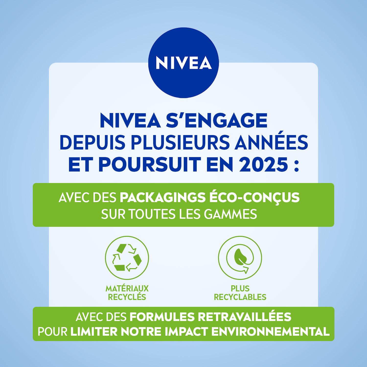 NIVEA Déodorant Femme Aisselles Black & White Original Protection 72h Stick 50ml