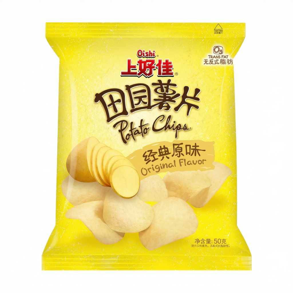 oishi Chips de pomme de terre saveur originale 50 g