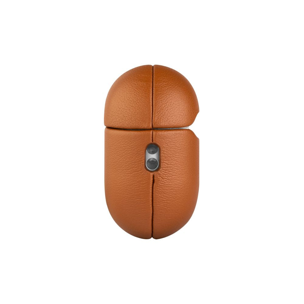 FIXED Étui en cuir avec support MagSafe pour Apple AirPods Pro 2/Pro 2 (USB-C) marron