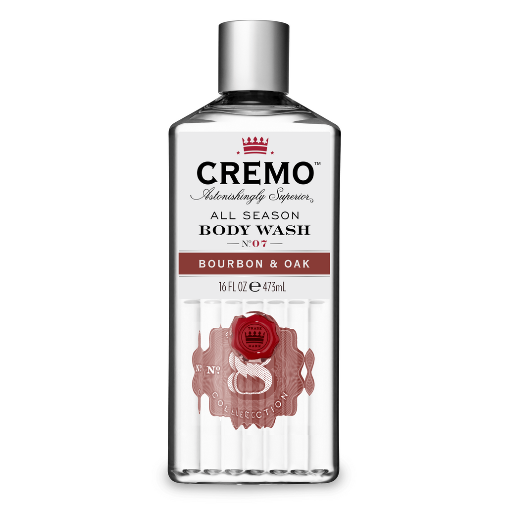 CREMO Bourbon & Oak - Gel Douche - Hydratant & Épicé - 473 ml
