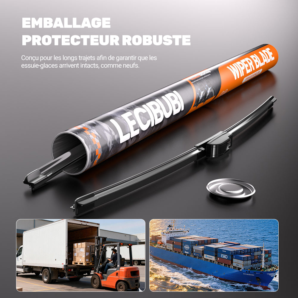LECIBUBI Essuie-glaces pour Hyundai Tucson/I30, Kia Sportage/Ceed, Honda CR-V avec crochet U, équipement d'origine - 650 mm + 400 mm