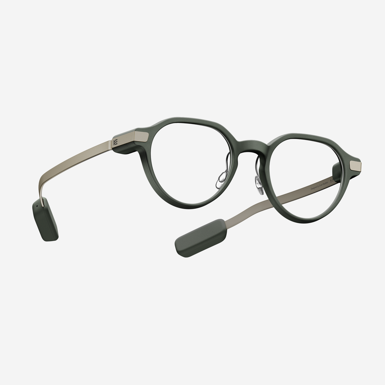 Even Realities - Even G2 A Vert ((Monture ronde) - Lunettes intelligentes de visualisation quotidienne, sans caméra, confidentialité d'abord, batterie de 2 jours