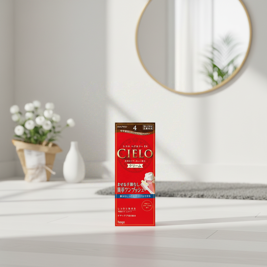 BIGEN Hoyu Cielo Crème colorante pour cheveux EX 4 Brun châtain clair 1 unité