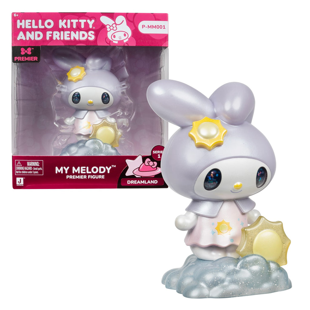 HELLO KITTY Hello Kitty, Figurine Hello Kitty, 10 cm , Modèle My Melody, Pour les enfants à partir de 6 ans, HKT082