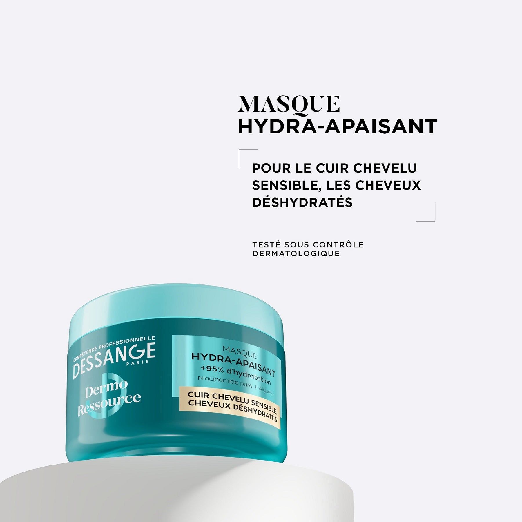 DESSANGE Dermo Ressource Masque Hydra-Apaisant Cuir Chevelu Sensible 280ml