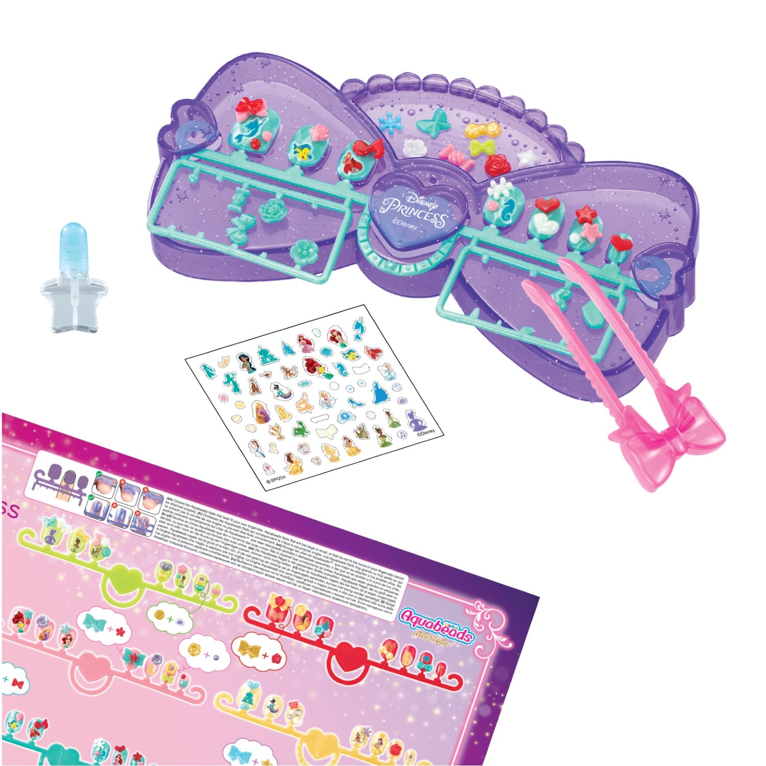 Aquabeads Nail Studio Le coffret de manucure Princesses Disney
