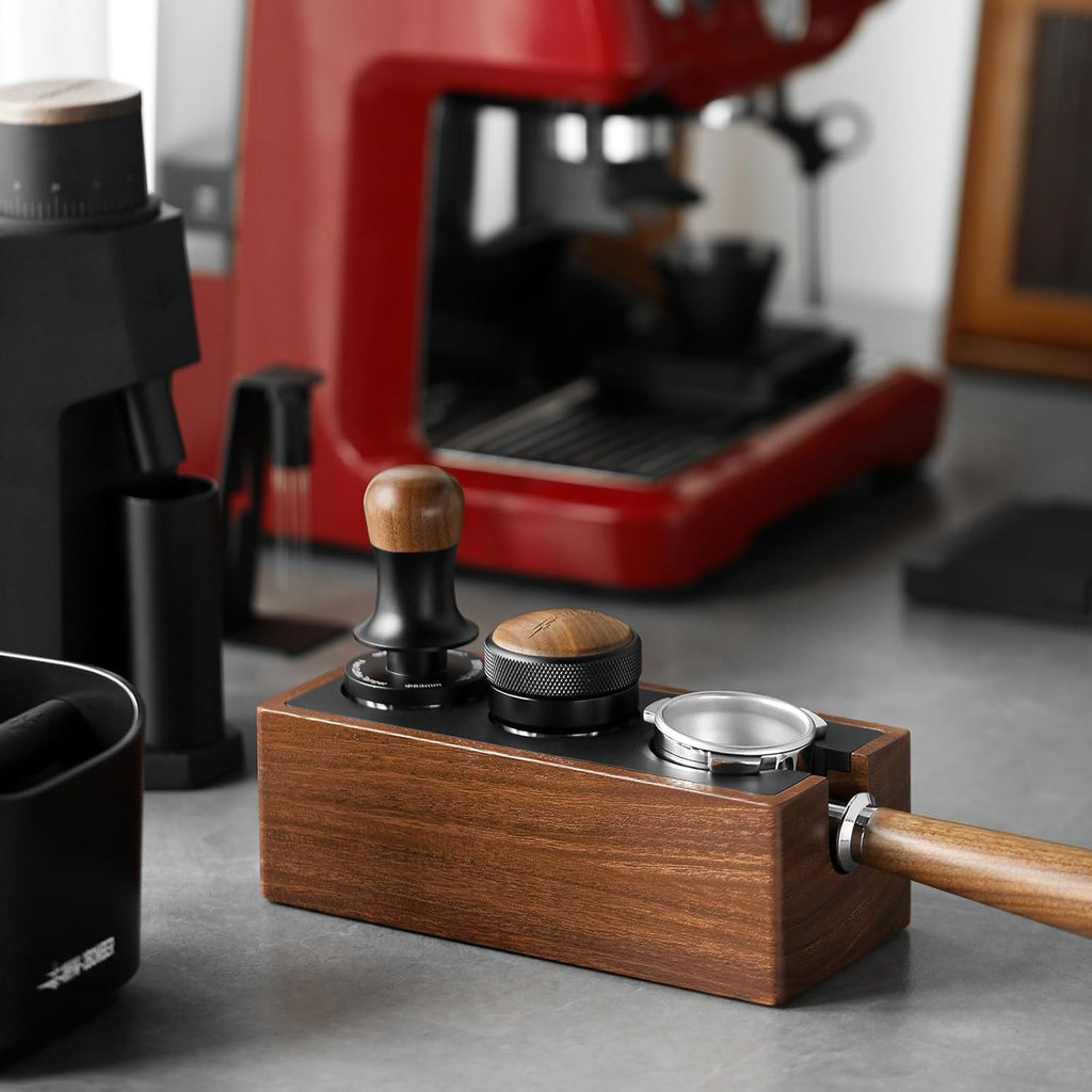 MHW-3BOMBER Distributeur de café 58,35 mm, outil de distribution d'espresso, niveleur d'espresso à hauteur réglable, 58 mm, base en acier inoxydable en coin, modèle : T5270L4