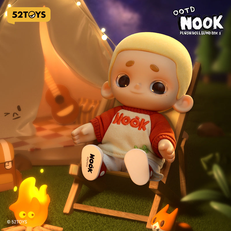 52TOYS Série NOOK OOTD Boîte Mystère Peluche Pendentif de Collection Tendance & Figurine Décorative Une Figurine Aléatoire par Commande