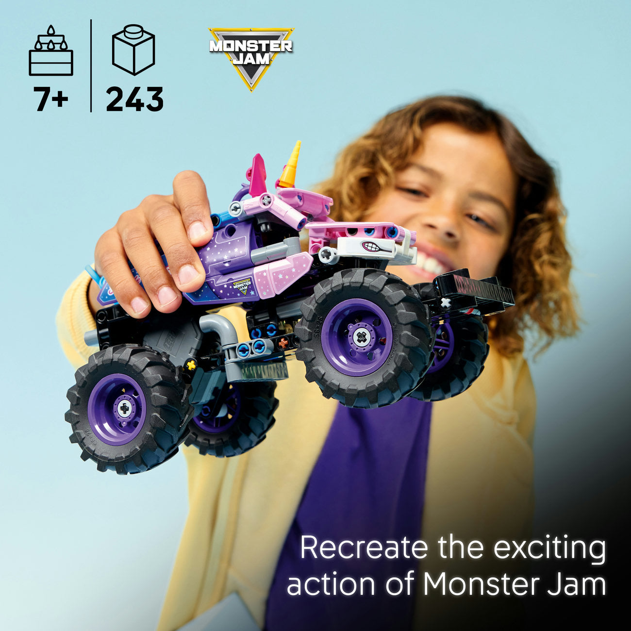 LEGO Technic 42220 Monster Jam™ Sparkle Smash™ à rétrofriction
