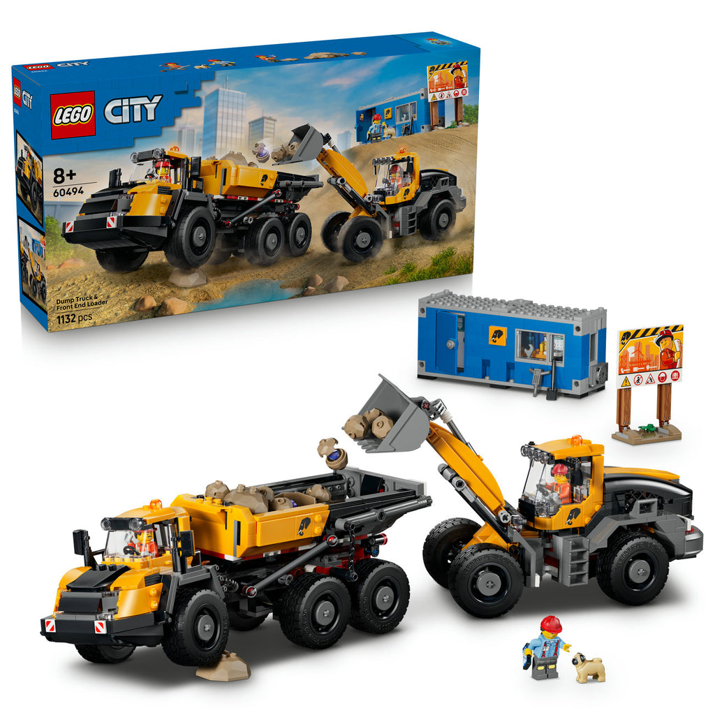 LEGO City 60494 Le camion-benne et la chargeuse frontale