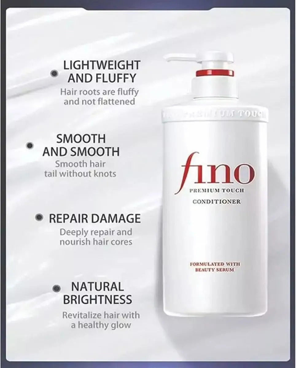 SHISEIDO fino Après-shampooing réparateur pour cheveux abîmés 550 ml
