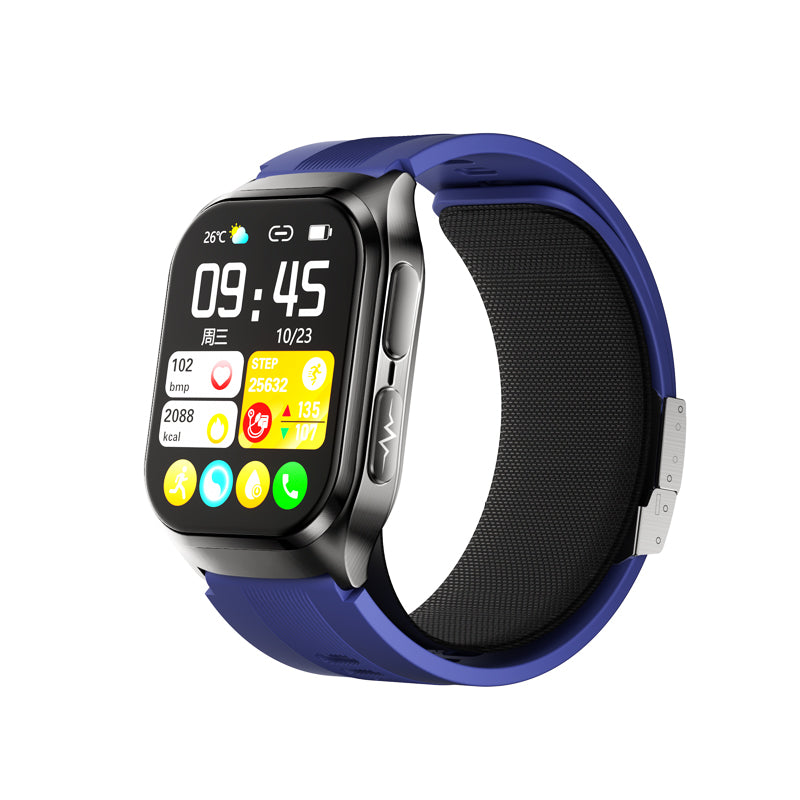 sanag Montre connectée G80S Surveillance santé de type pompe pour glycémie, tension artérielle, acide urique, lipides – FC, ECG, SpO2 haute précision, suivi du sommeil et du sport