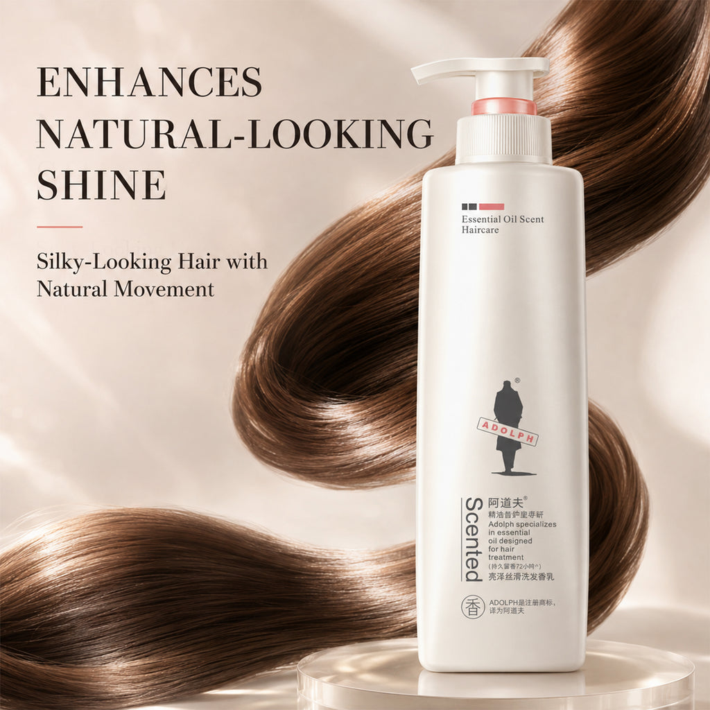 ADOLPH Shampooing Brillance & Lissage aux Huiles Essentielles 520 ml