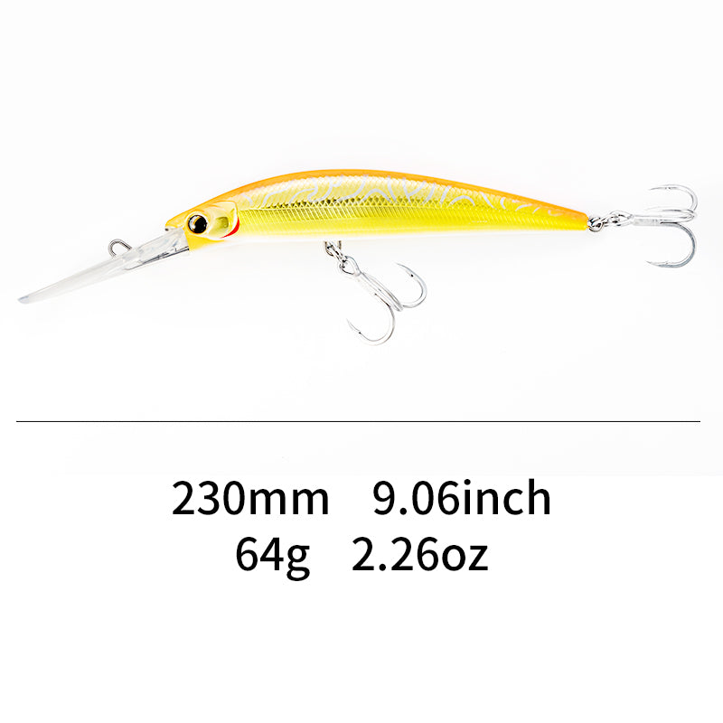 ECOODA Leurre vairon bleu cyan en forme de poisson 165DD pêche à la traîne 1 paquet