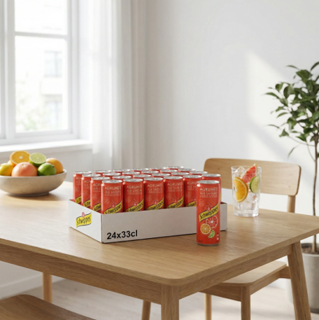 SCHWEPPES Soda saveur agrumes - 24 x 33 cl