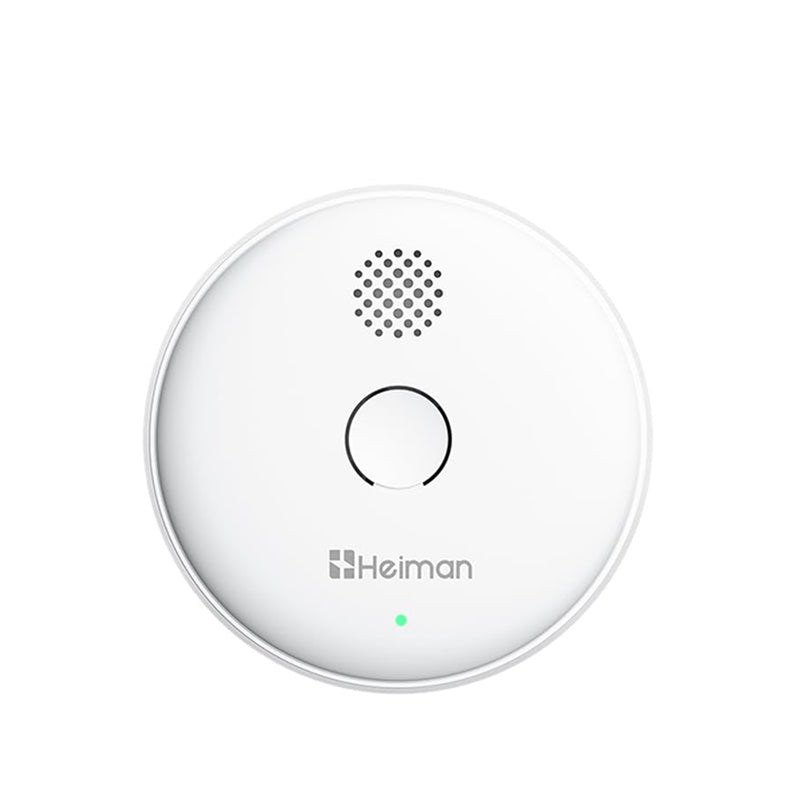 Heiman 2SA détecteur de fumée sans fil, interconnectable par radio, max. 40 alarmes incendie, 85 dB, pile 10 ans, EN14604, bouton silence, 1 pièce