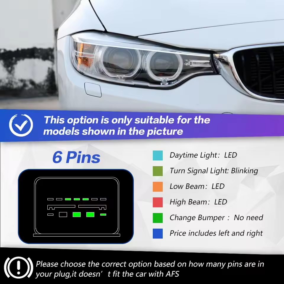 TYPY Phare avant pour BMW F32 F36 M4 F82, phare LED 2016-2019, projecteur 425i, DRL, clignotant, phare de croisement, Angel Eye, lentille de projecteur
