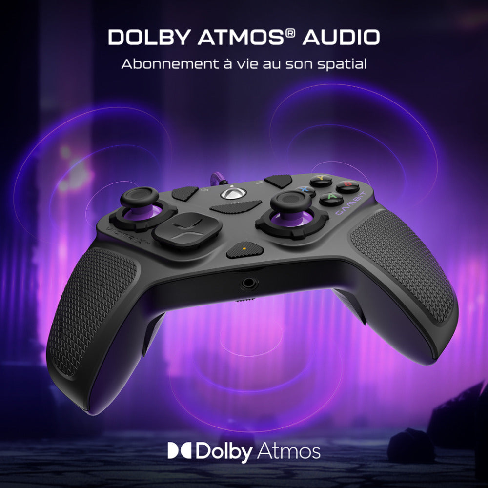 Turtle Beach Victrix Pro BFG Reloaded Manette esport Sans fil - Rapid Fire Clutch Triggers & Boutons programmables & Sticks interchangeables - Xbox Series X|S, PC (Licence officielle Microsoft) - Noir