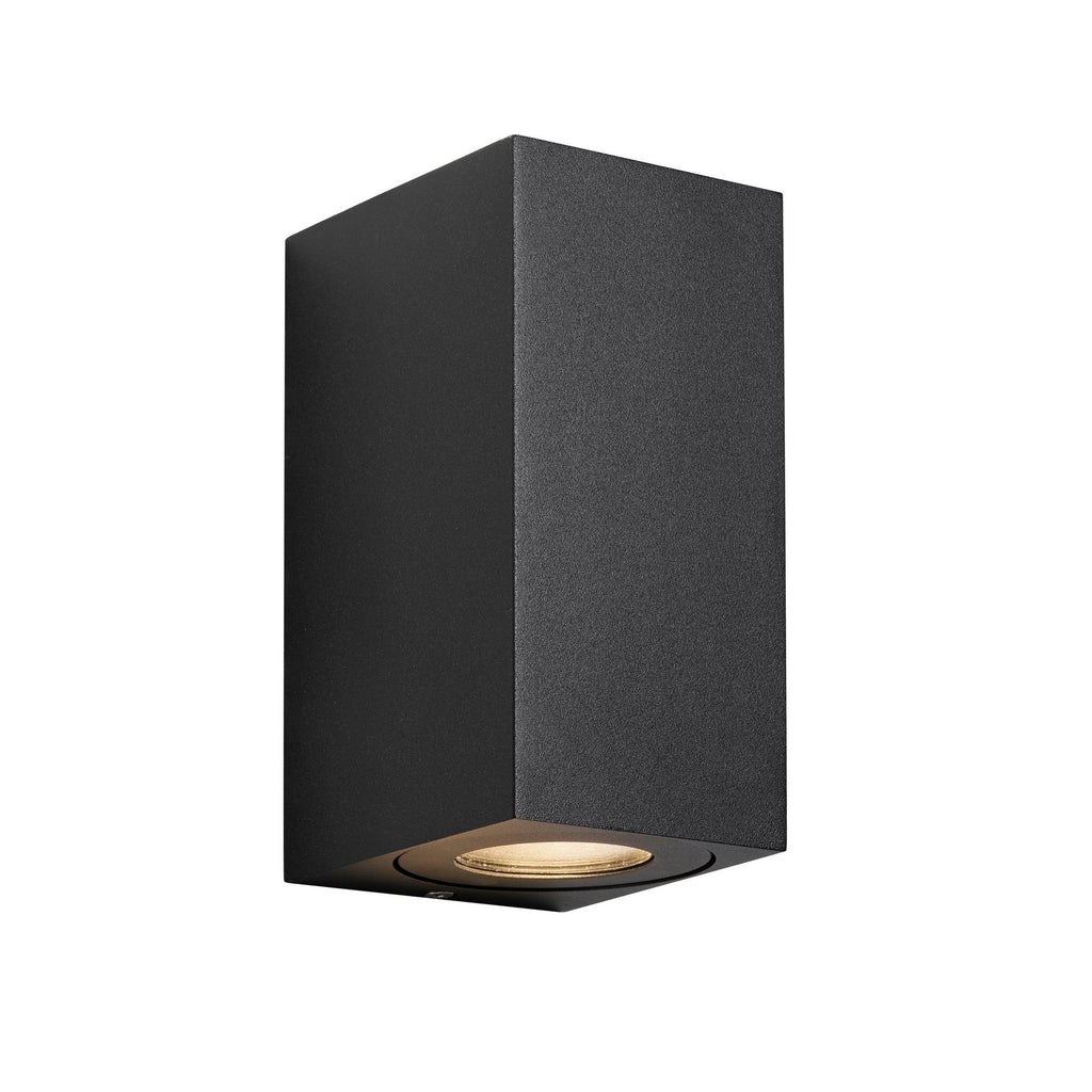 Applique murale CANTO maxi kubi 3 bord de mer - GU10 - aluminium noir IP44 - Nordlux, Extérieur