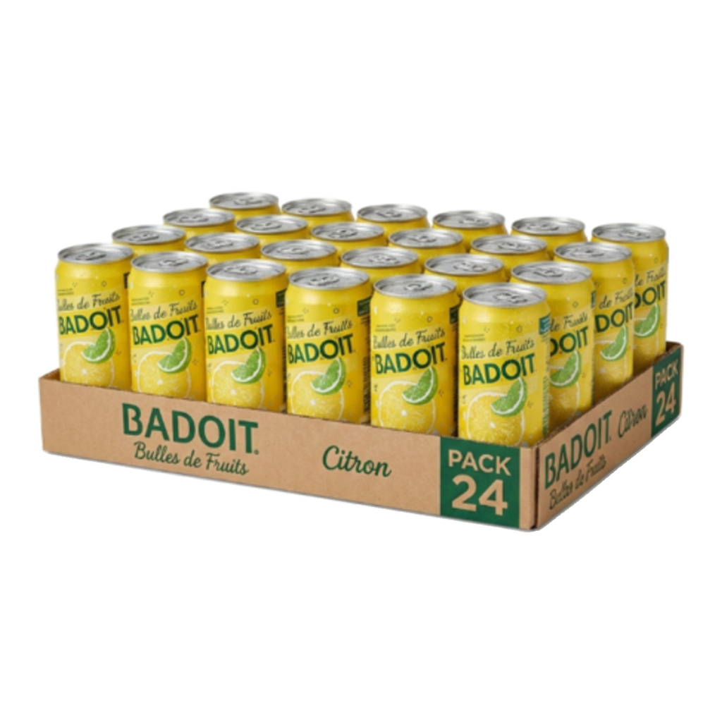 BADOIT Bulles de fruits au citron vert - 24 x 33 cl