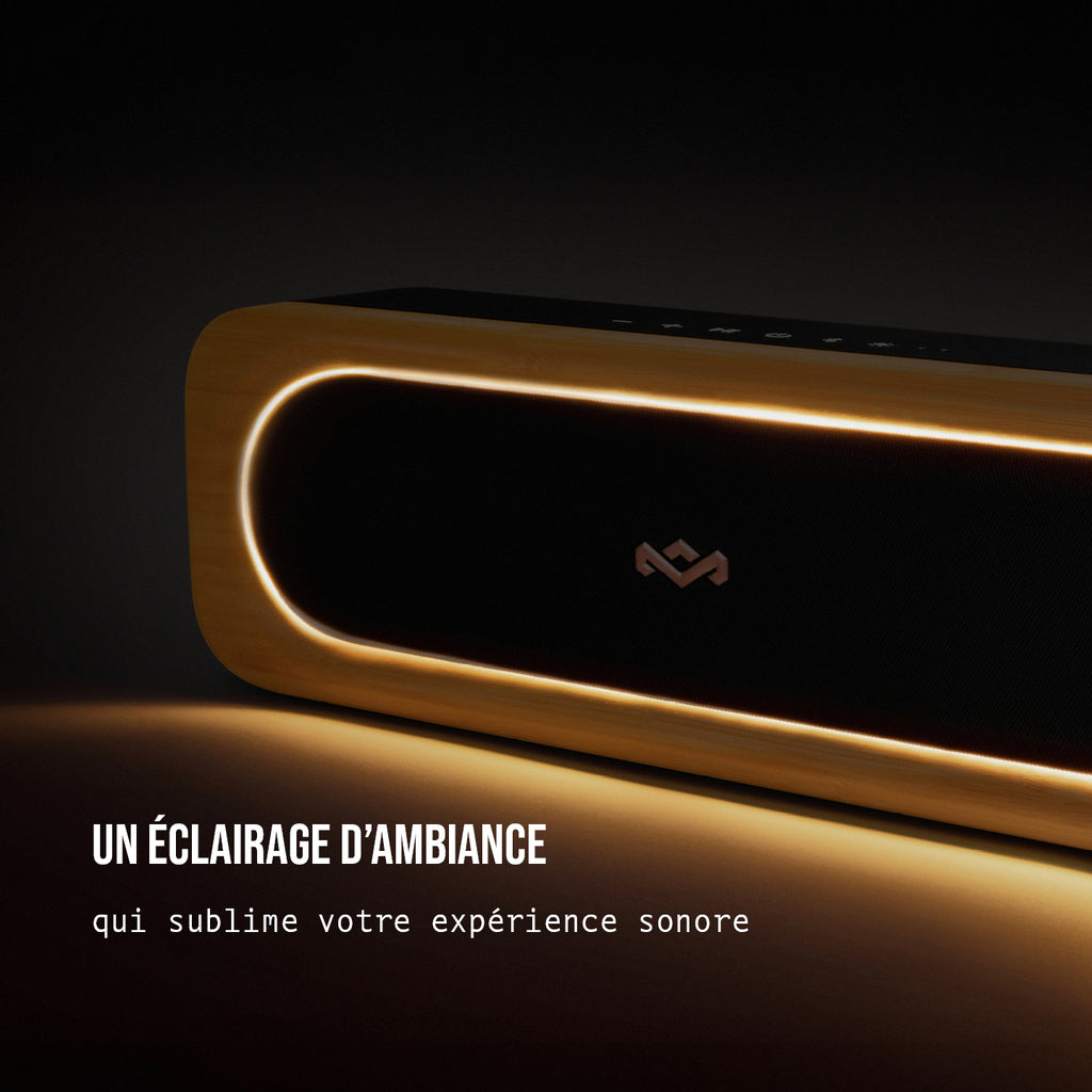 House of Marley Get Together 3 Enceinte Bluetooth portable compatible iPhone iPad Samsung & autres - Noir