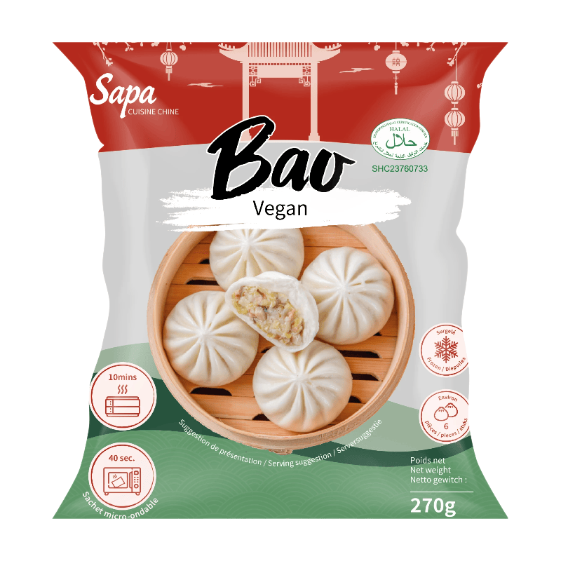 SAPA Baos végans halal - 270 g