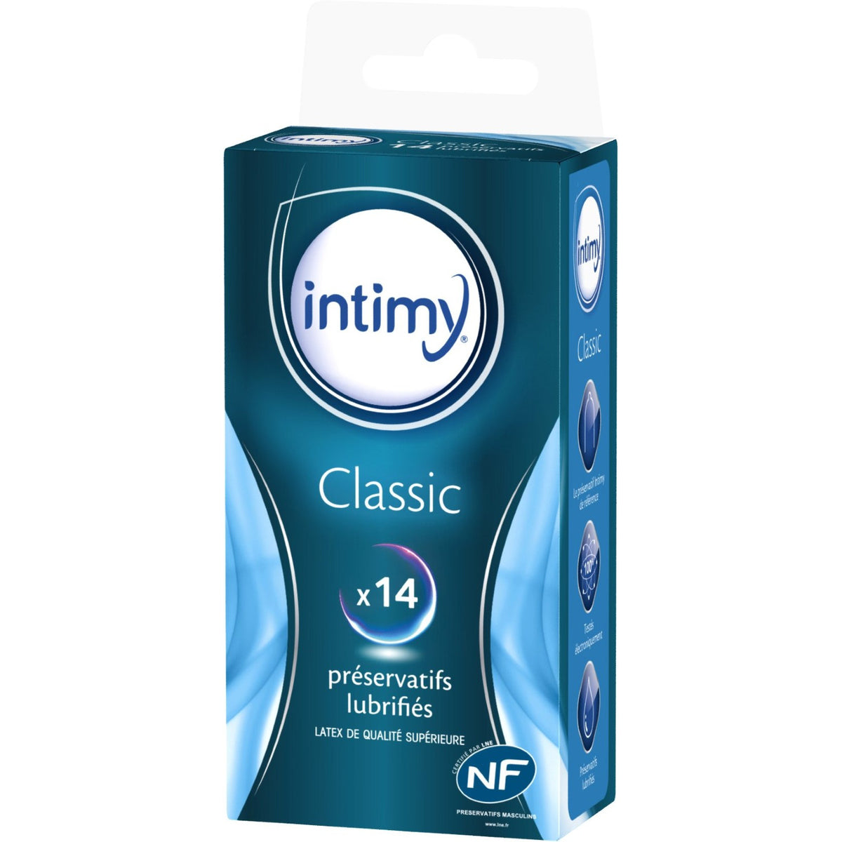 INTIMY Préservatifs Classic Lubrifiés Boîte de 14