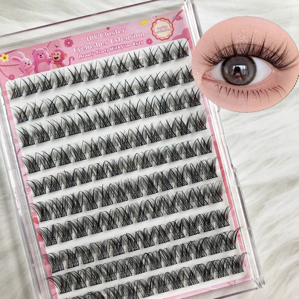 MeoMagic extensions de cils classiques, sans colle et sans pince à épiler, 10 rangs, modèle WM7