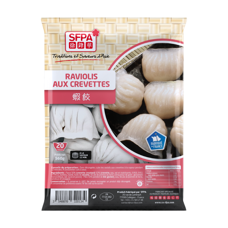 SFPA Raviolis aux crevettes Ha Kao - 20 pièces / 560 g