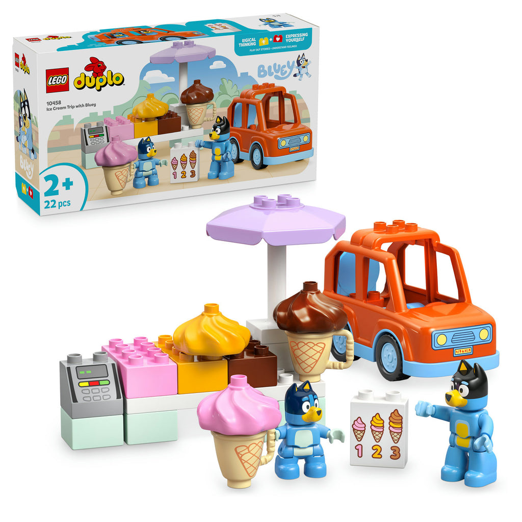 LEGO DUPLO Bluey 10458 Visite chez le marchand de glace avec Bluey
