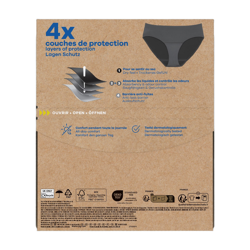 ALWAYS - Culotte menstruelle - XS - Éco-pack - 1 unité