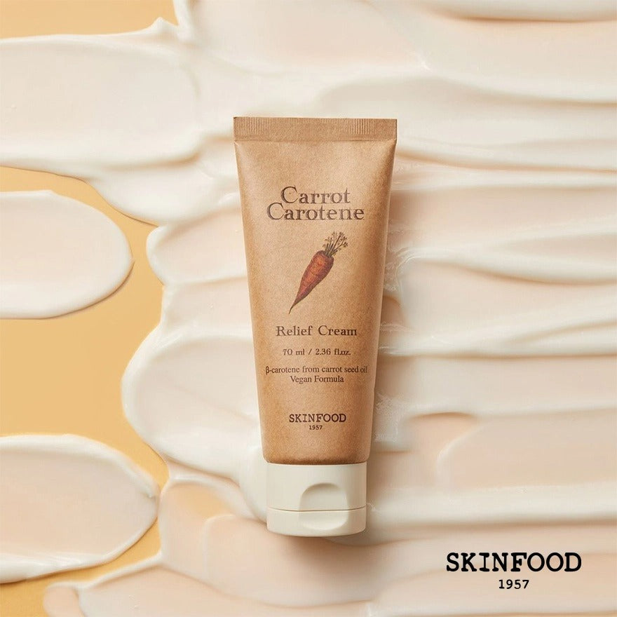 SKINFOOD Crème Apaisante Carotte Carotène (Bêta-Carotène à Base d'Huile de Graines de Carotte) 70 ml