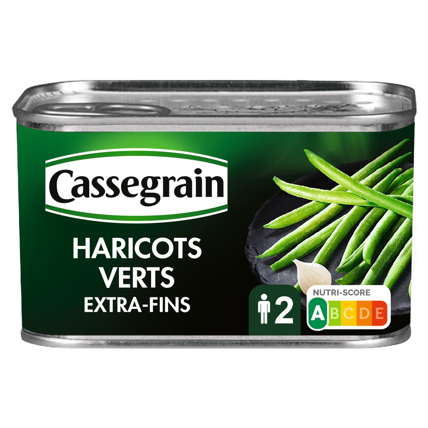 Cassegrain Haricots verts extra-fins à l'oignon 1/2-220 g