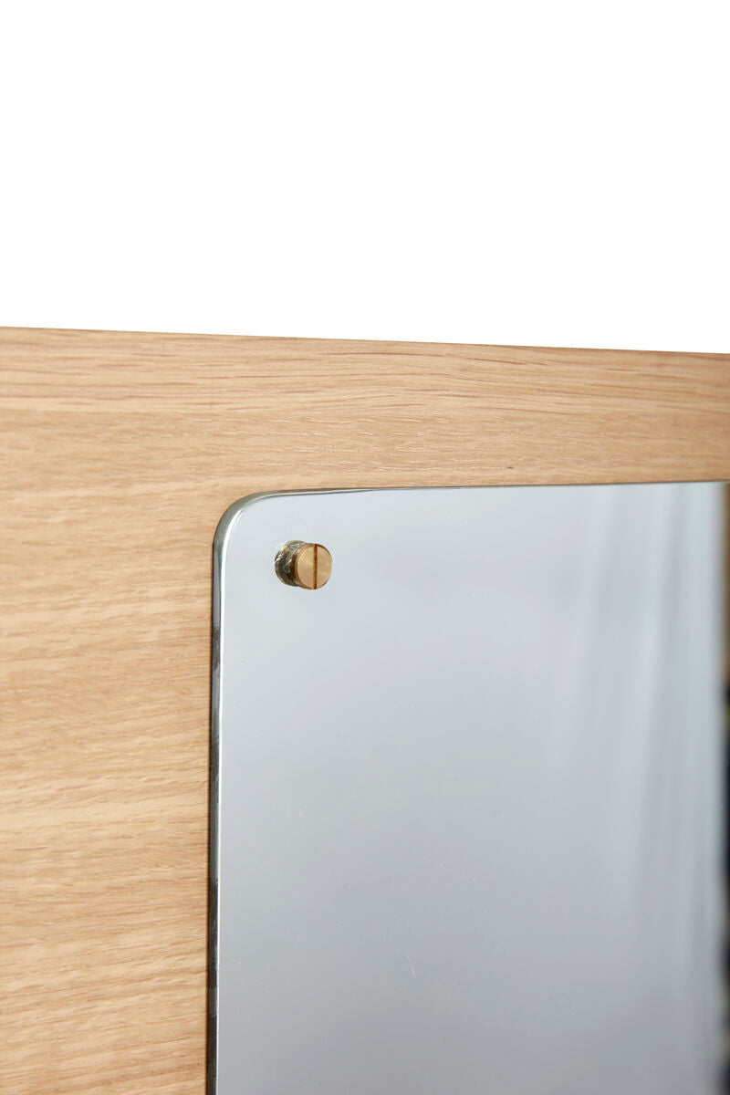 Hübsch Split Miroir magnétique naturel