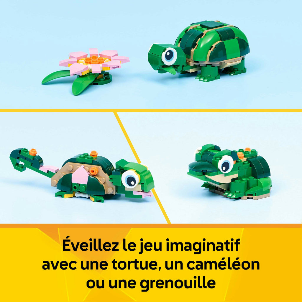 LEGO Creator 31377 La tortue et la fleur de nénuphar